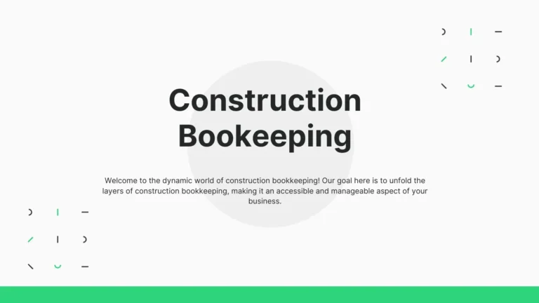 A comprehensive guide to construction bookkeeping