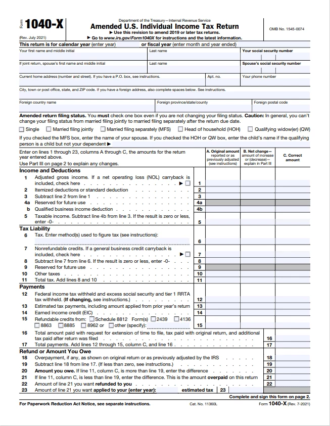 form-1040X