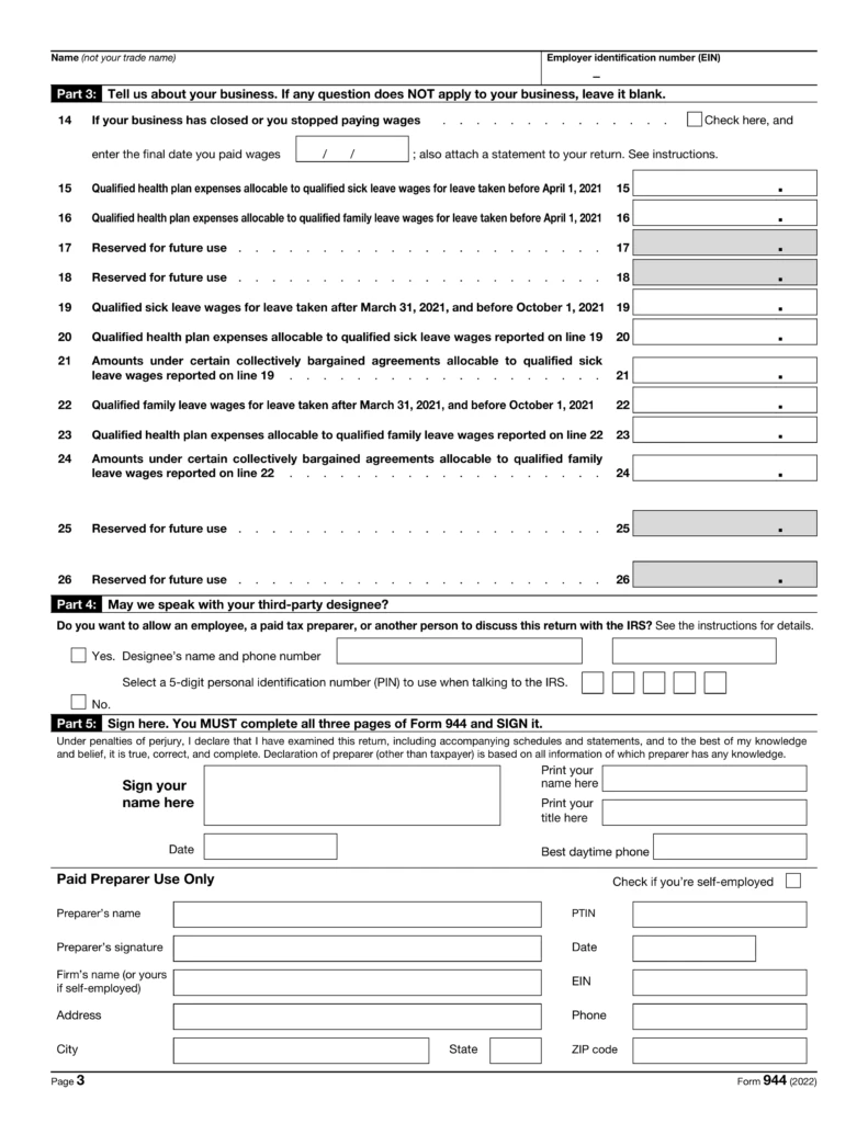 what is a 944 form used for