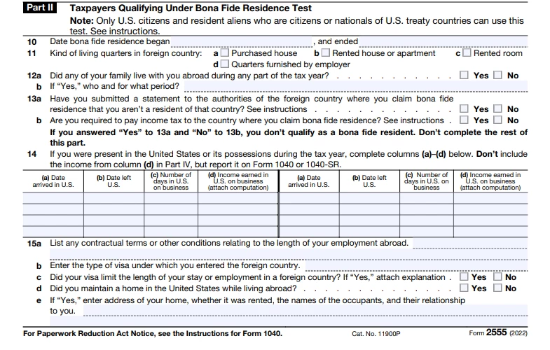 form-2555-part-ii