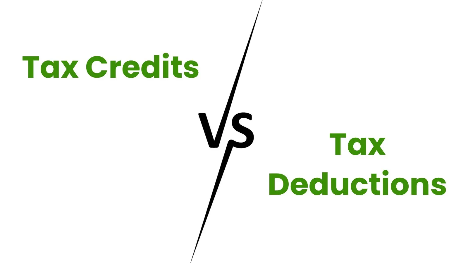 What's the difference between tax credit and tax deduction?