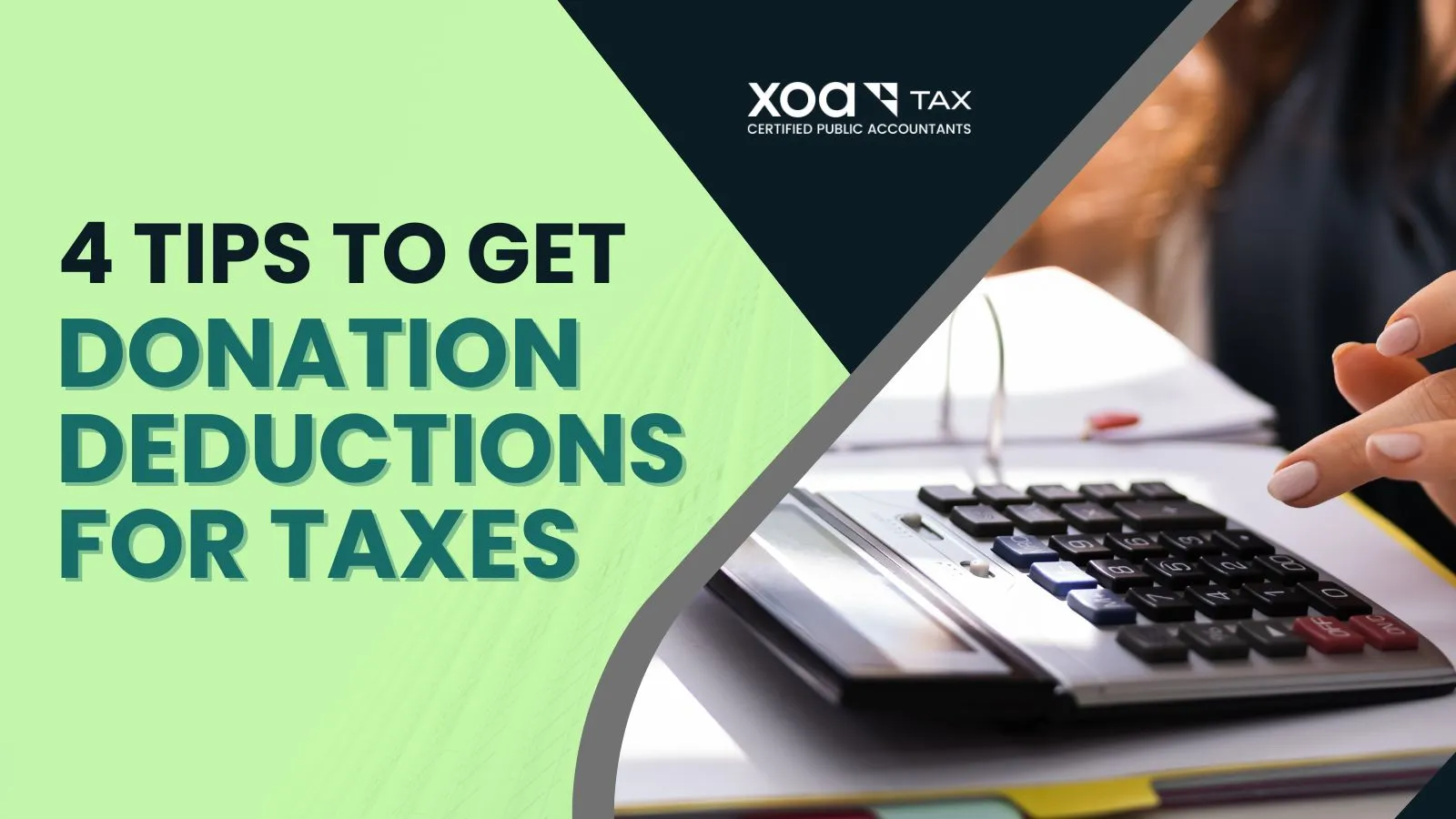 Donation deductions for taxes